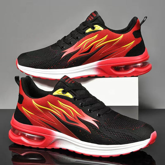 Damen Sportliche Sneakers mit stoßdämpfender Sohle und atmungsaktivem Obermaterial EB
