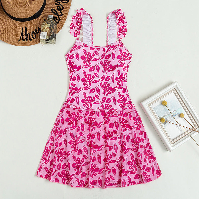 Damen Badekleid mit floralem Muster EB