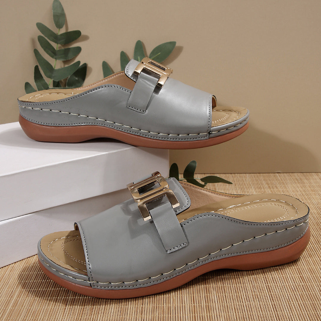 Damen Komfortable Slide Sandalen EB