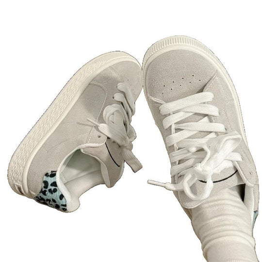 Damen Sneakers aus hochwertigem Wildleder mit modischem Design und bequemer Dämpfung EB