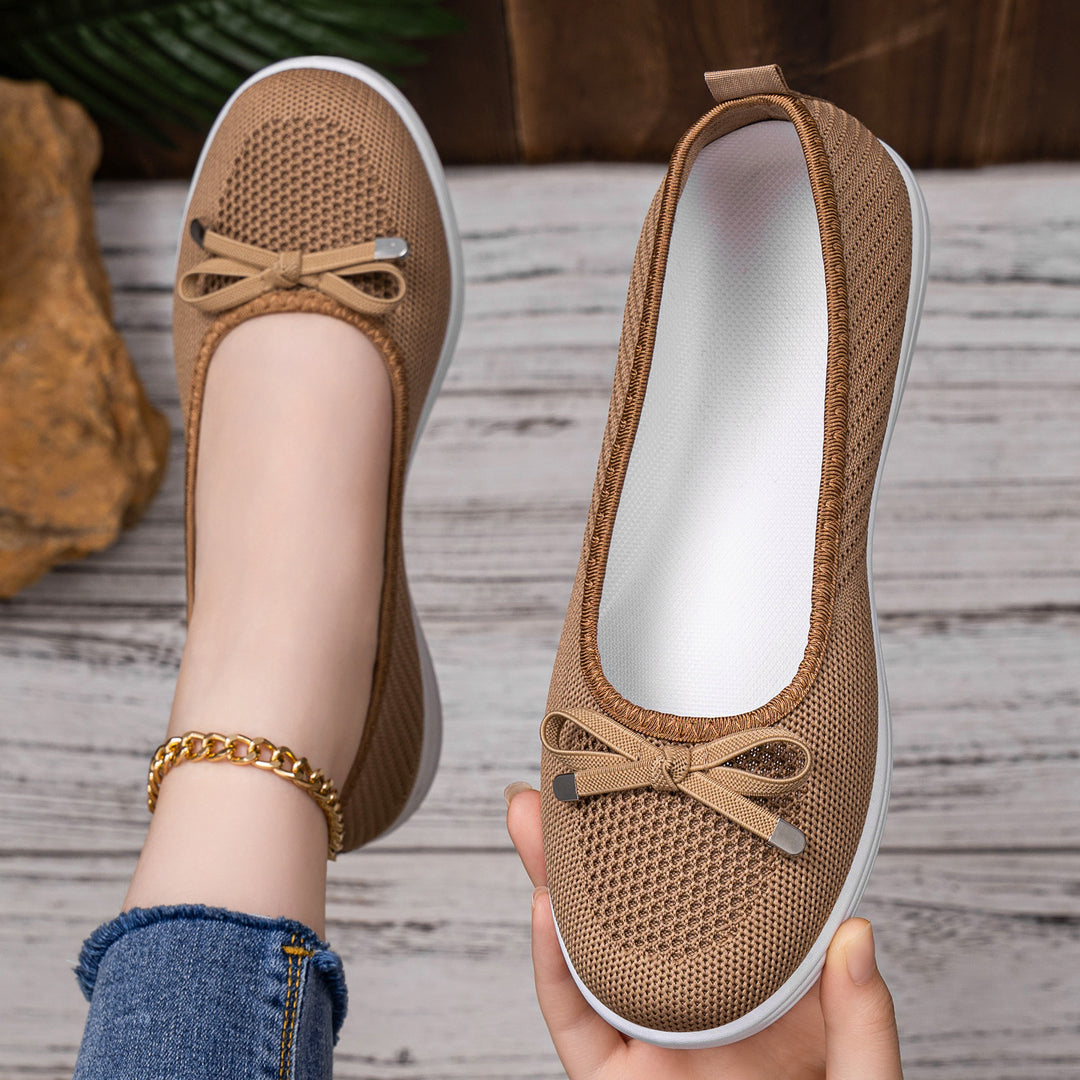 Damen Bequeme Ballerinas mit flexibler Sohle und atmungsaktivem Obermaterial EB