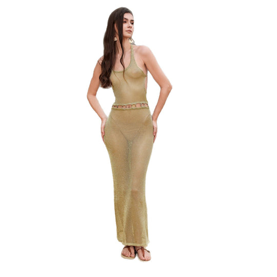 Damen Elegant gehäkeltes Minikleid EB