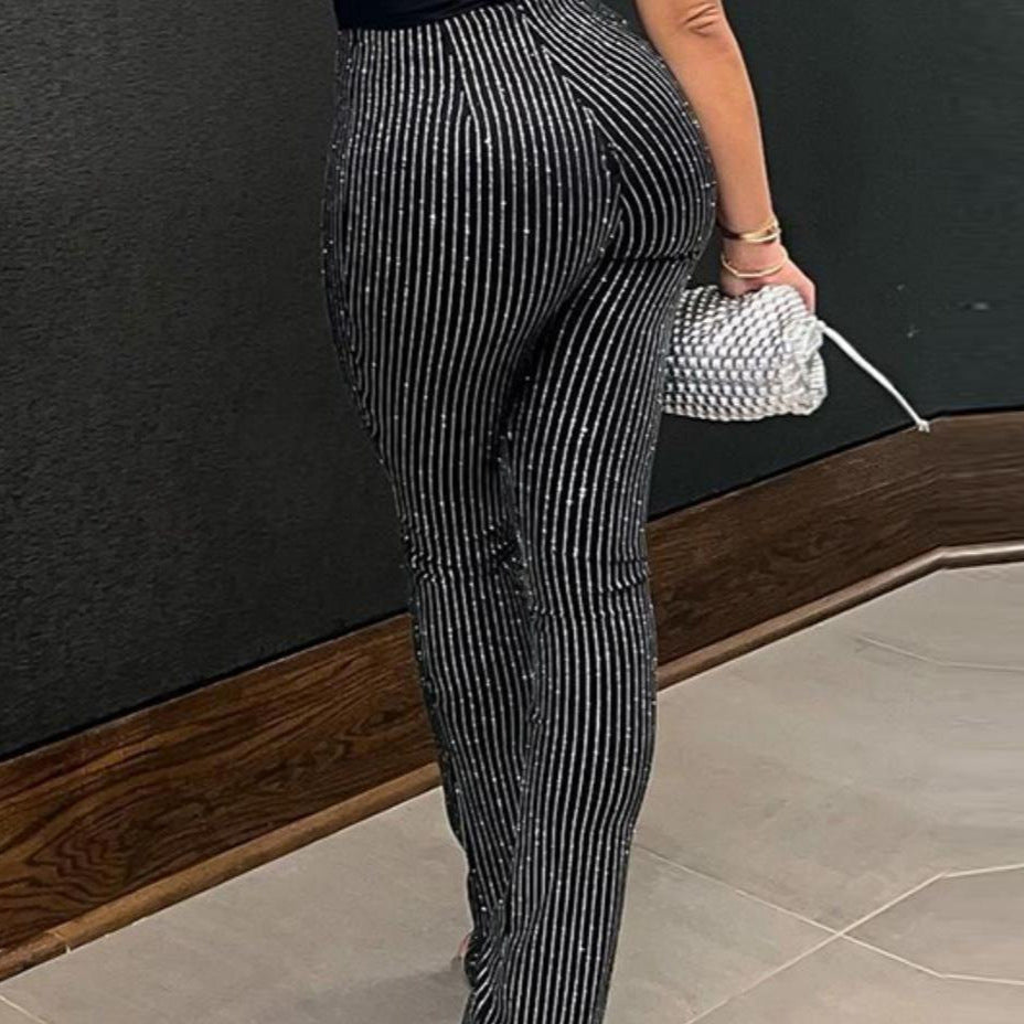Damen eleganten Schlaghosen EB