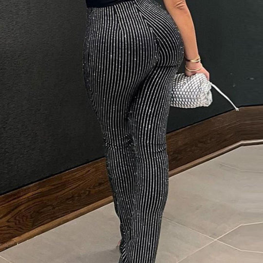 Damen eleganten Schlaghosen EB