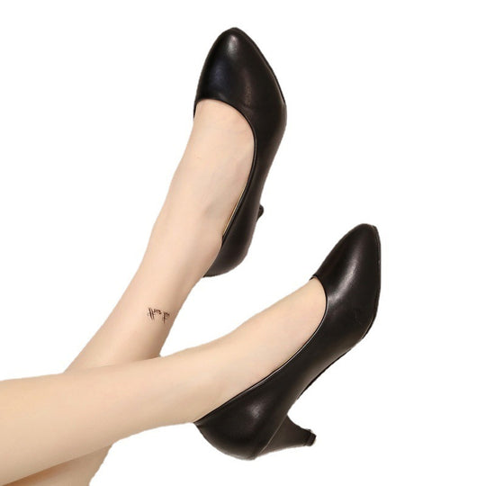 Damen klassische Pumps mit elegantem Absatz EB
