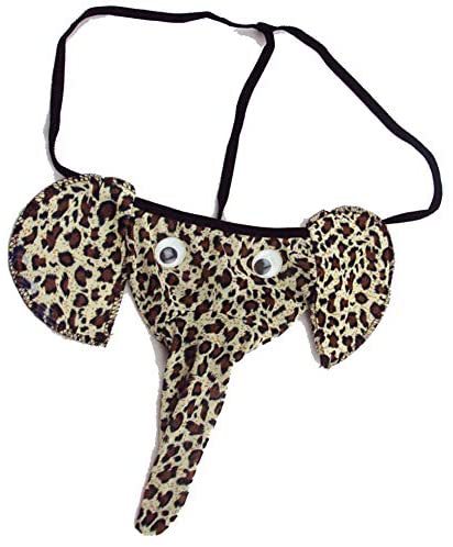 Männer Novelty Plüsch Rentier Tanga mit Geweihtasche