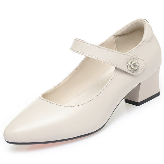 Damen Pumps mit Riemen und elegantem Absatz EB