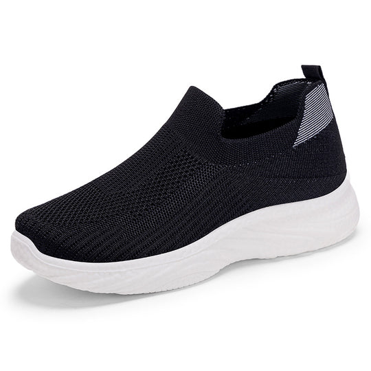 Damen Leichte Slip-On Laufschuhe mit atmungsaktivem Mesh-Obermaterial EB
