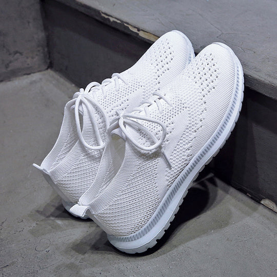 Damen Atmungsaktive und flexible Sneakers mit strukturiertem Obermaterial EB