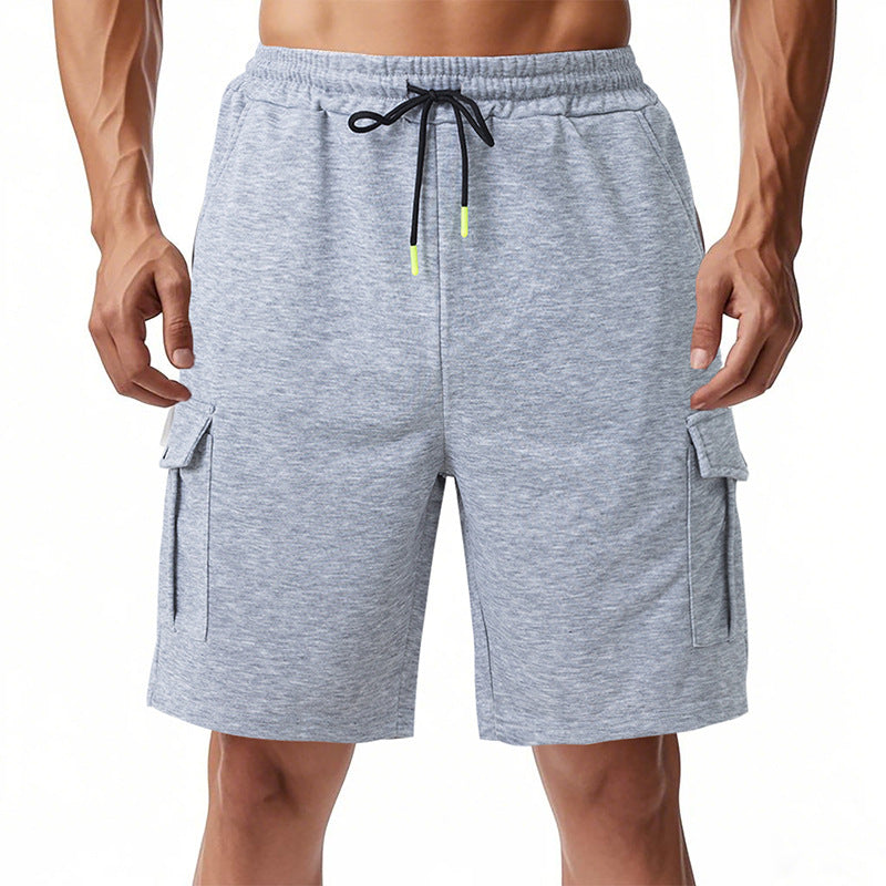 Herren funktionale Sportshorts mit praktischen Seitentaschen und elastischem Bund EB