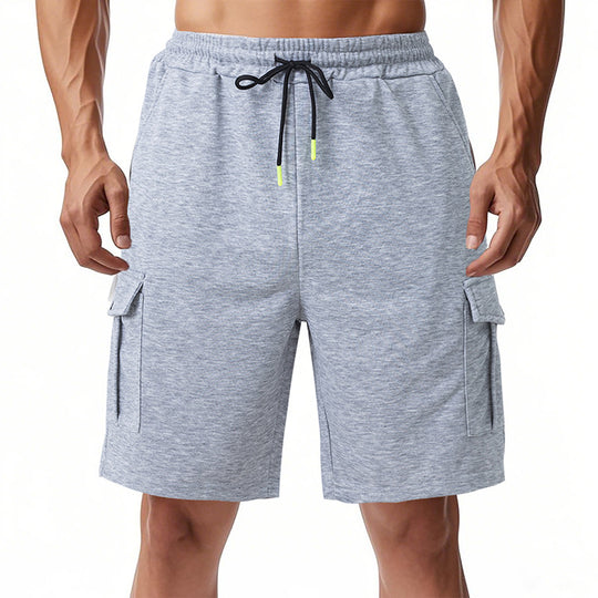 Herren funktionale Sportshorts mit praktischen Seitentaschen und elastischem Bund EB
