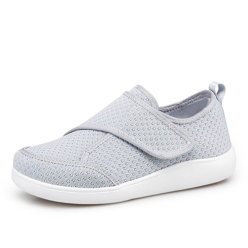 Herren nan orthopädischer Pantoffel mit verstellbarem Klettverschluss, atmungsaktivem Mesh und stoßdämpfender Schaumstoffsohle EB