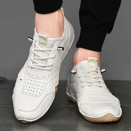 Herren Sportliche Freizeitschuhe aus atmungsaktivem Leder mit rutschfester Sohle EB