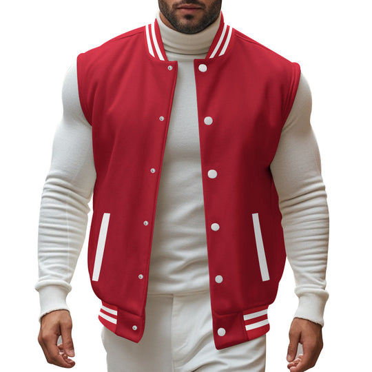 Herren trendige Collegejacke mit sportlichem Schnitt EB