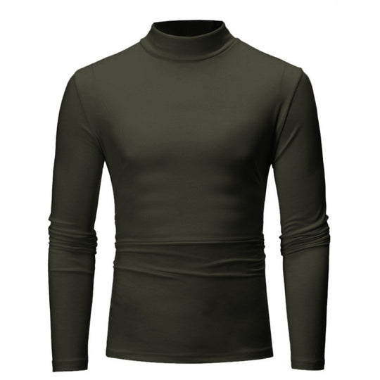 Herren Rollkragen Langarmshirt mit figurbetontem Schnitt und atmungsaktiver Stretch-Qualität EB