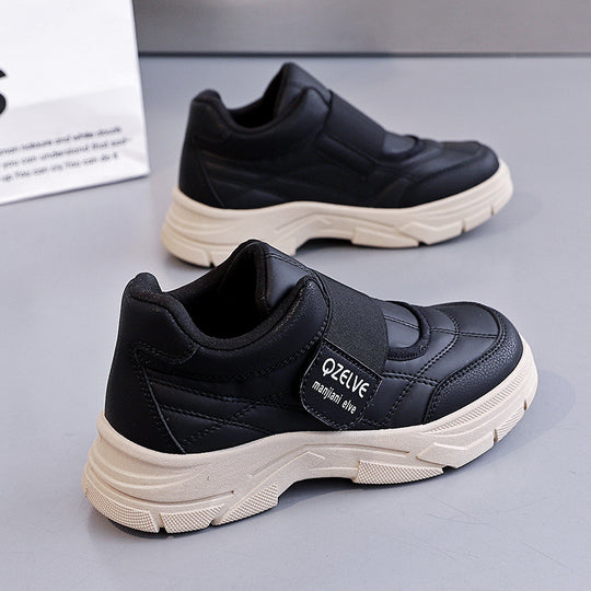Damen Modische Sneakers mit seitlichem Klettverschluss und rutschfester Sohle EB