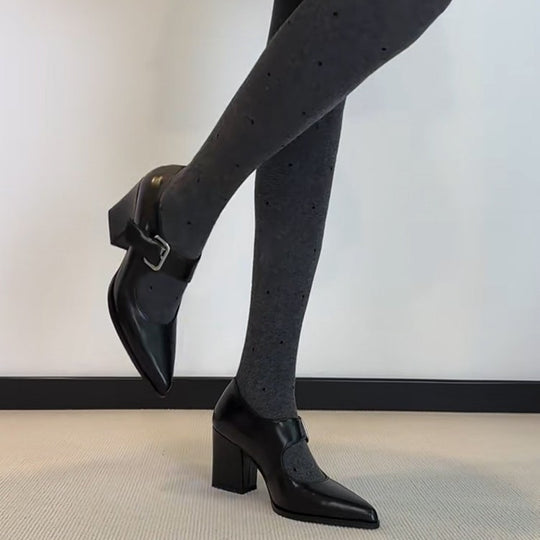 Damen Slingback-Pumps mit elegantem Schnallen-Detail EB