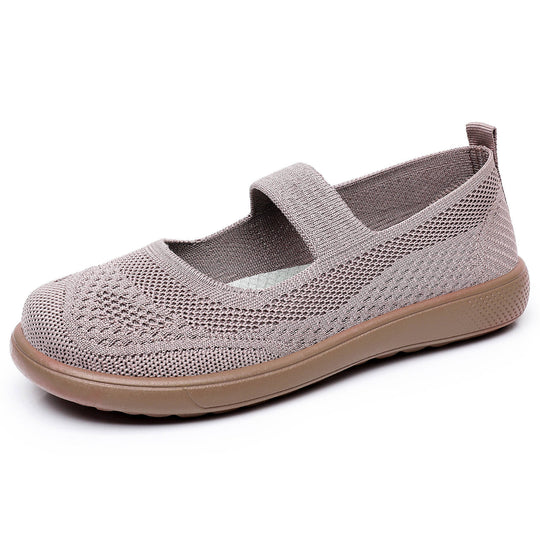 Damen Bequeme und elegante Ballerinas mit elastischem Riemen EB