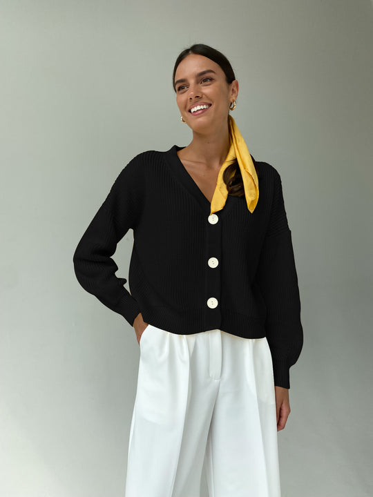 Damen lässiger Strickcardigan EB