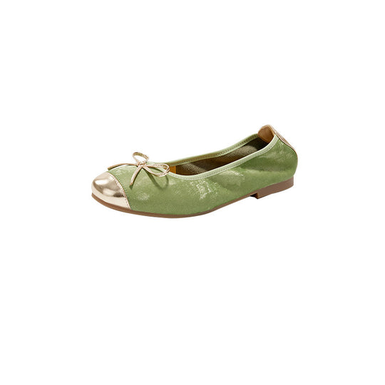 Damen elegante Ballerinas mit dekorativer Schleifenverzierung und hochwertigem Obermaterial EB