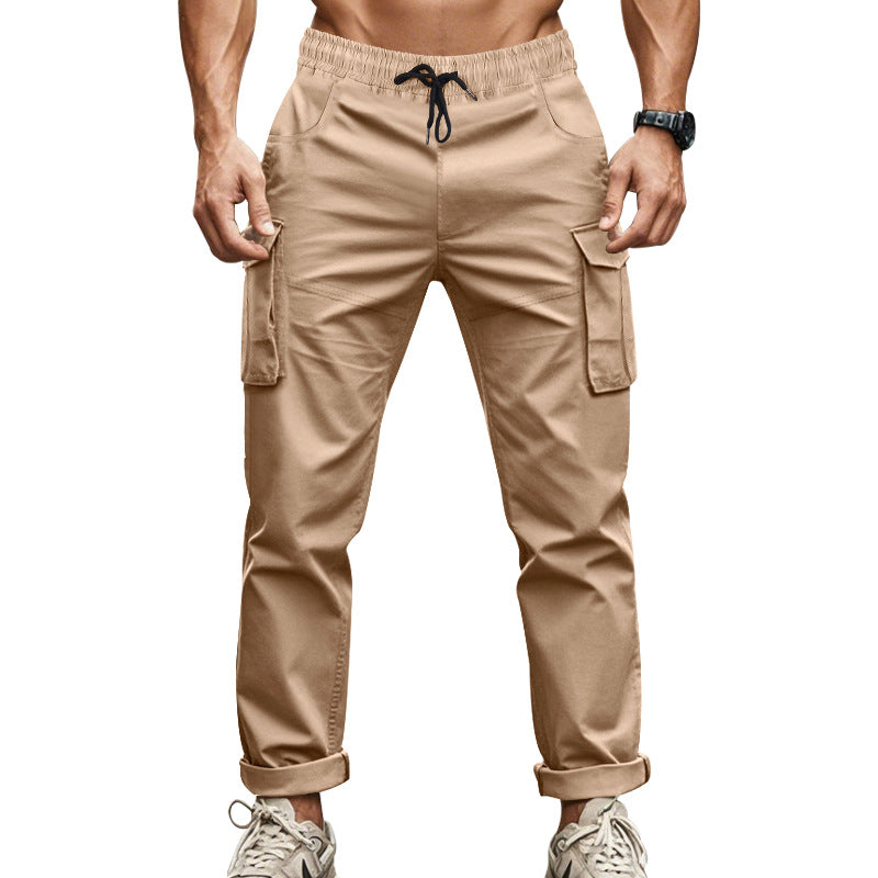 Herren Cargo-Hose mit praktischen Seitentaschen und elastischem Bund EB