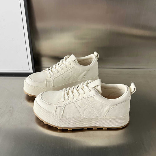 Damen Sportliche Lace-Up Sneakers mit komfortabler Plateau-Sohle EB