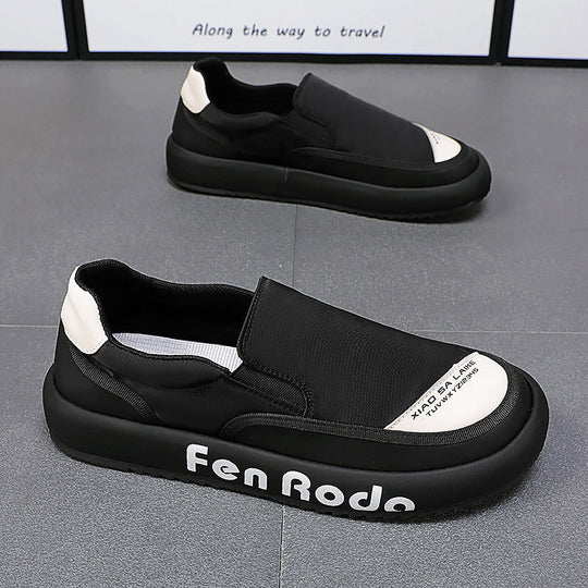 Damen bequeme Slip-On Sneakers mit rutschfester Sohle und atmungsaktivem Obermaterial EB