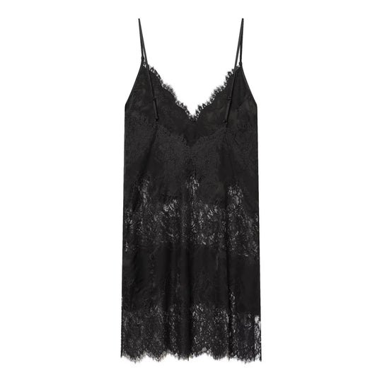 Damen Spitzen-Camisole mit verführerischem V-Ausschnitt und elegantem Spitzenbesatz EB