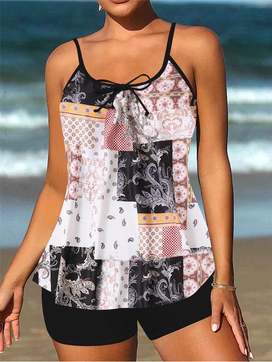 Damen lässiger Strandtop mit Shorts EB