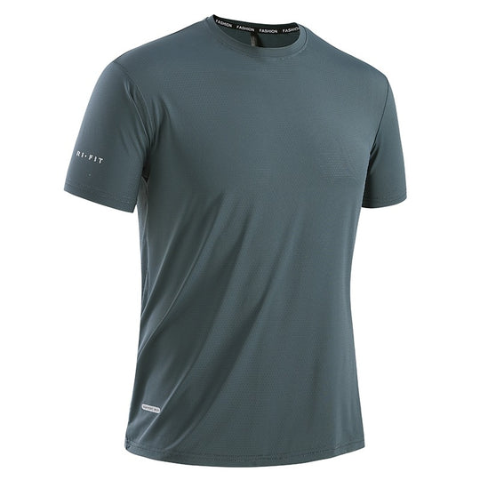 Herren nan atmungsaktives Funktions-T-Shirt aus perforiertem Mesh für Training EB