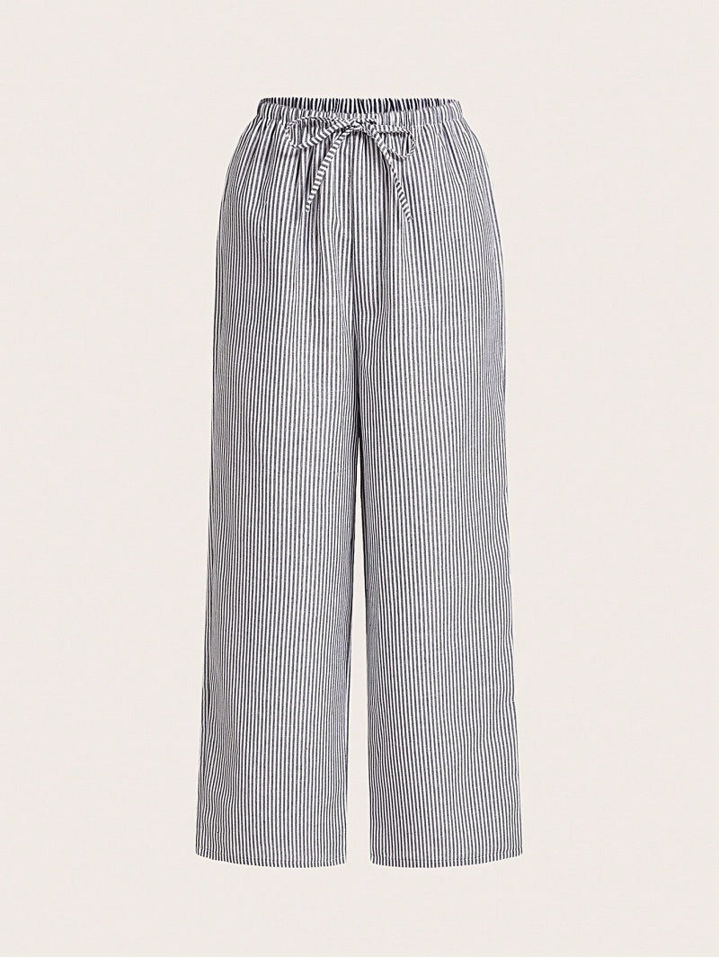 Damen Luftige Palazzo-Hose mit gemustertem Design EB