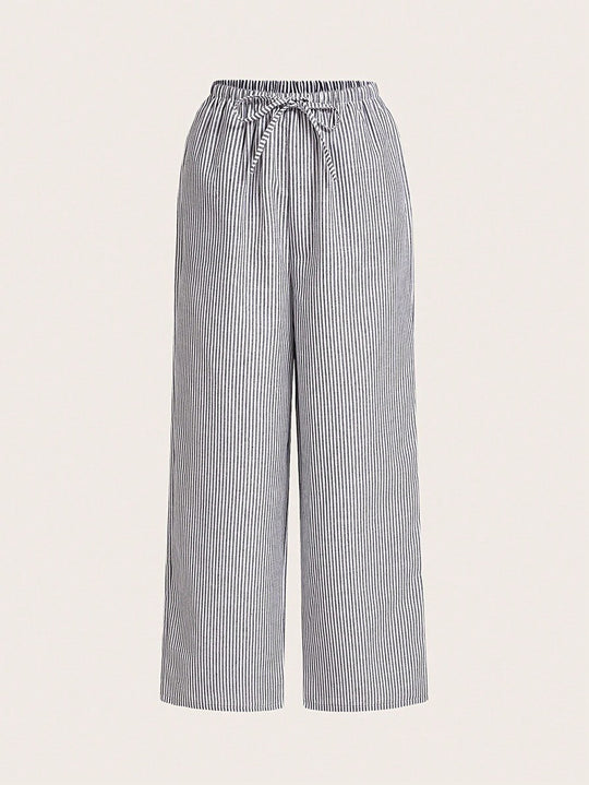 Damen Luftige Palazzo-Hose mit gemustertem Design EB