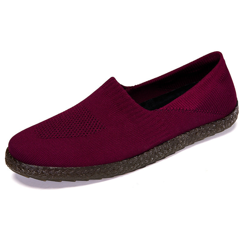 Damen Bequeme und atmungsaktive Slip-On Sneakers mit elastischem Obermaterial EB