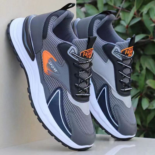 Damen moderne Sport Sneakers mit atmungsaktivem Mesh-Obermaterial und dämpfendem Fußbett EB