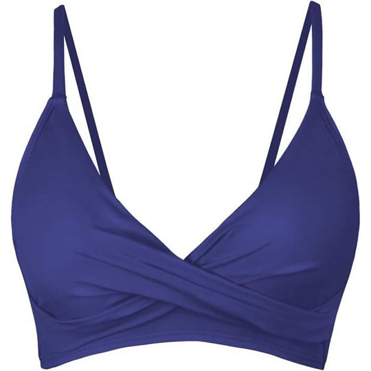 Damen Sportliches Bikini-Oberteil mit Wickel-Design EB