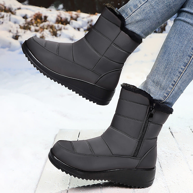 Damen Winterstiefel mit warmem Futter und rutschfester Sohle EB
