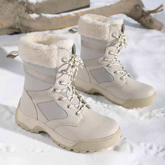 Damen warme Winterstiefel mit isolierender Polsterung und rutschfester Sohle EB