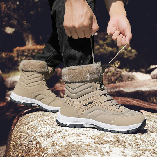 Herren Winterstiefel mit isolierender Fütterung und rutschfester Sohle EB