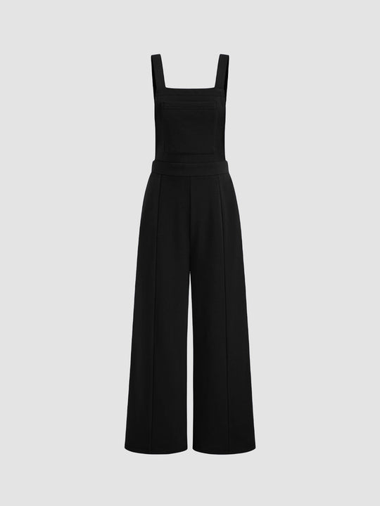 Damen Overall mit weitem Bein und praktischen Taschen EB
