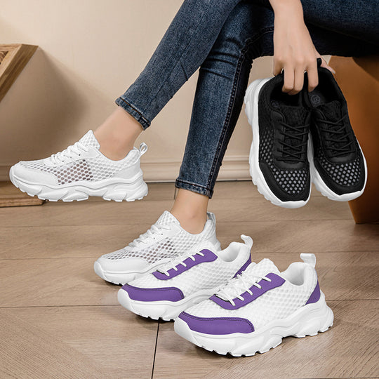 Damen Sportliche Mesh-Sneaker mit dämpfender Sohle EB
