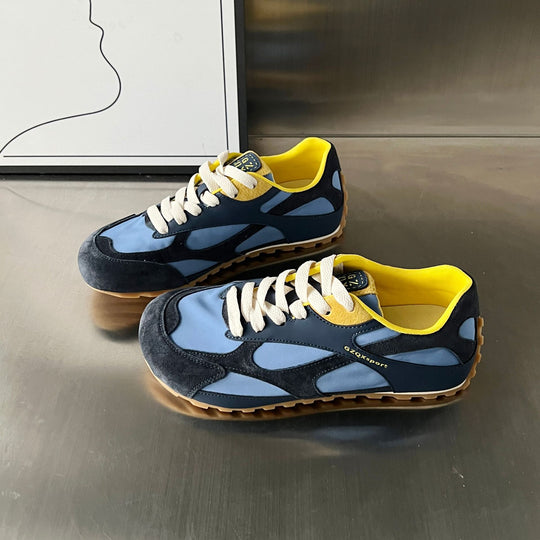 Damen Sportliche Freizeit-Sneaker mit atmungsaktiver Mesh-Oberfläche und stabiler Gummisohle EB