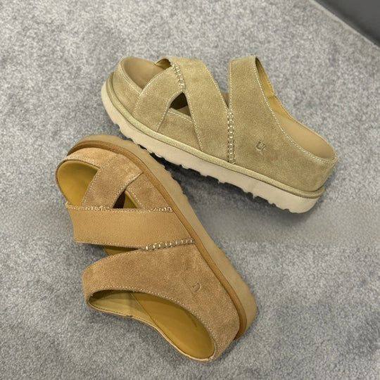 Damen Komfortable und stilvolle Sandalen mit geflochtenem Riemen EB