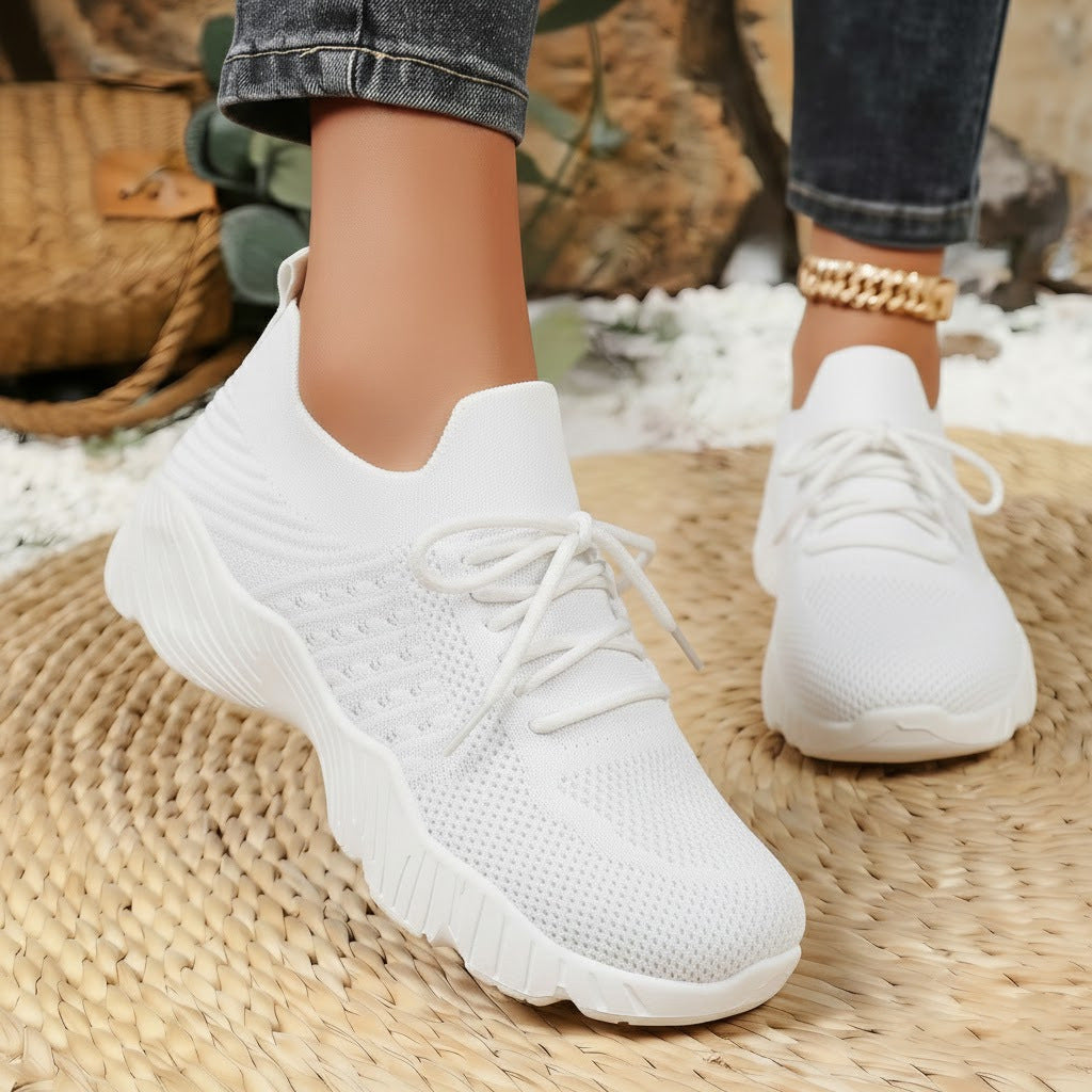 Damen Atmungsaktive sportliche Sneaker mit elastischem Obermaterial EB