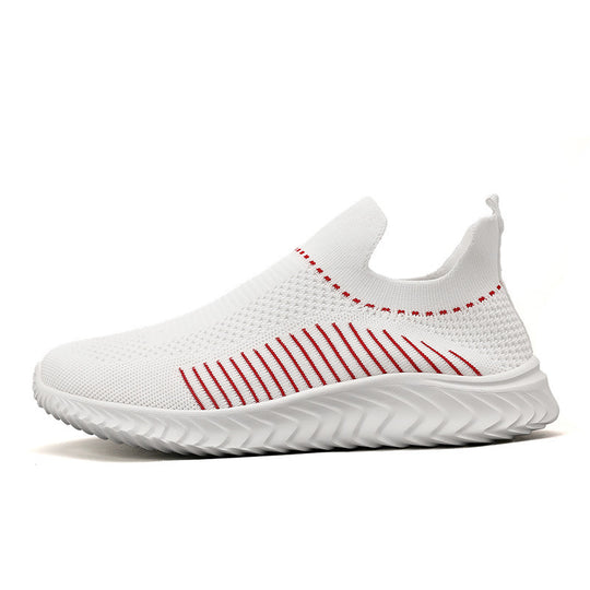 Damen Atmungsaktive Slip-On Sneakers mit elastischem Obermaterial und flexiblem Knöchelschutz EB