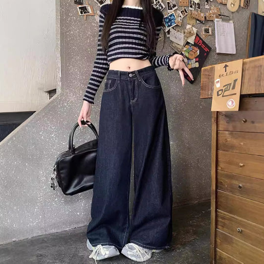 Damen Weite Jeans mit elegantem Schnitt und lässiger Passform EB