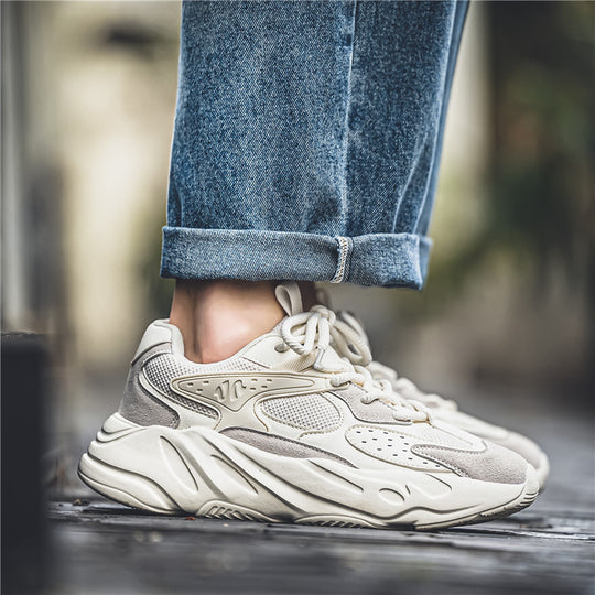 Damen Sportliche Street-Sneaker mit atmungsaktiver Mesh-Oberfläche und dämpfender Sohle EB