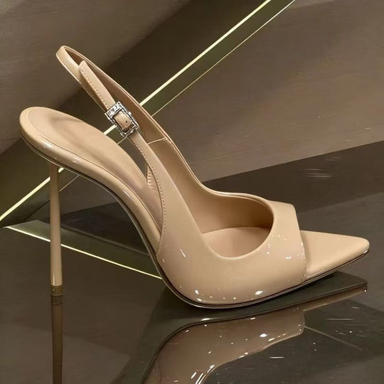 Damen Slingback High Heel Sandalen EB
