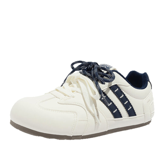 Damen Sportliche Retro Sneakers mit floralem Muster und bequemer Dämpfung EB