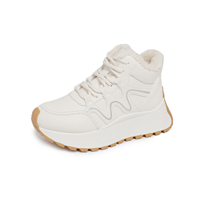Damen High-Top Sneakers mit samtigem Innenfutter und rutschfester Sohle EB