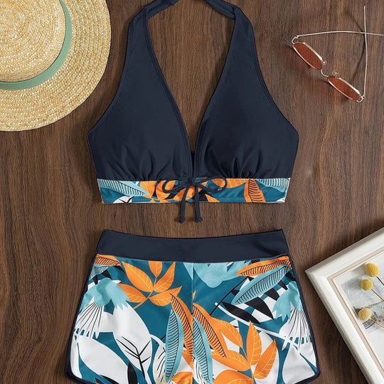 Damen Sportlicher Bikini mit modischem Schnitt EB